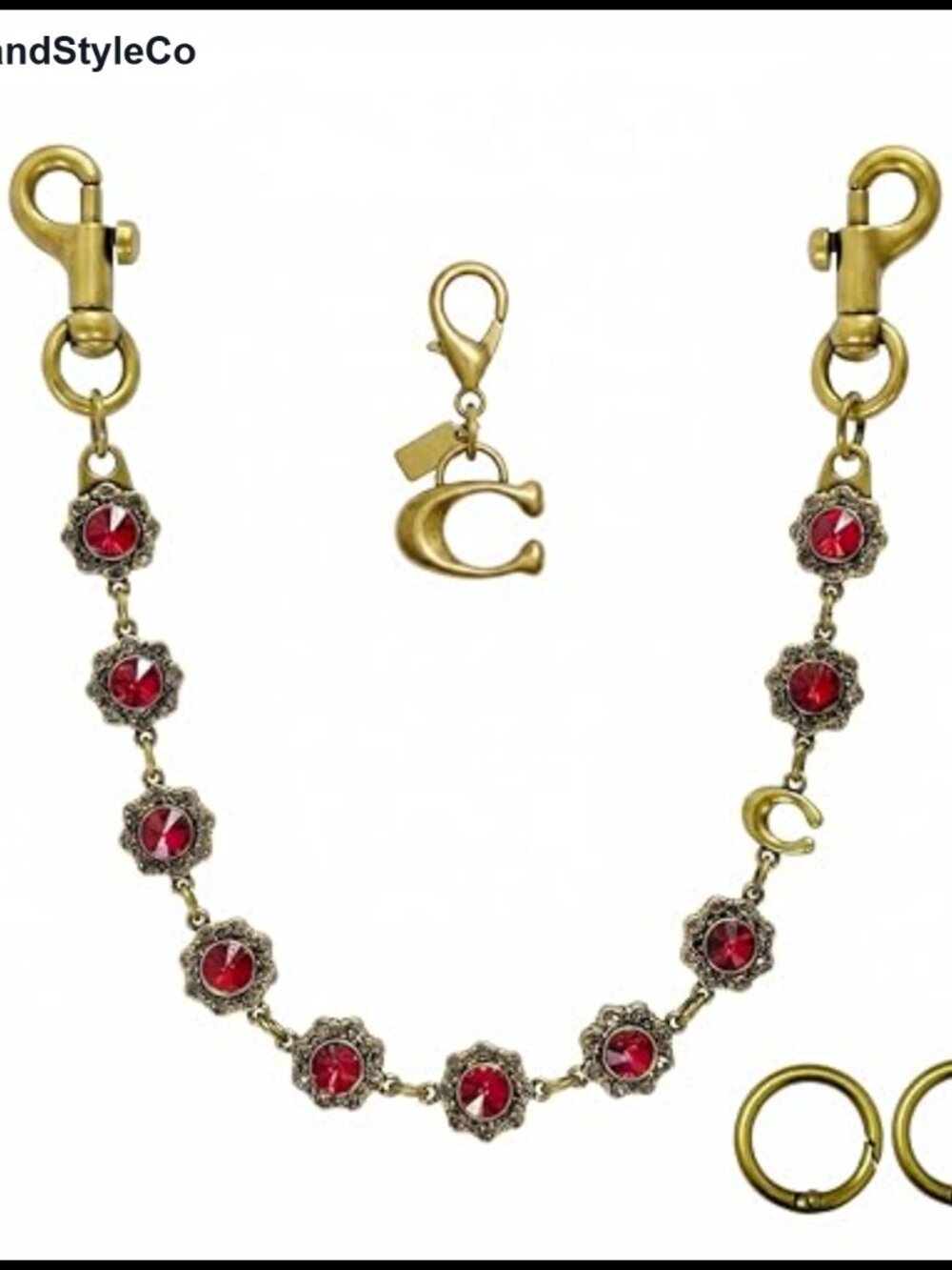 Gold Purse Chain Bag Charm Handbag Accessory